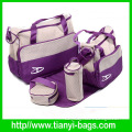 5 in 1 set microfiber fabric mommy bag wholesale